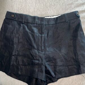 J. Crew linen textured shorts - 100% Linen.  Perfect for layering w/ tights.